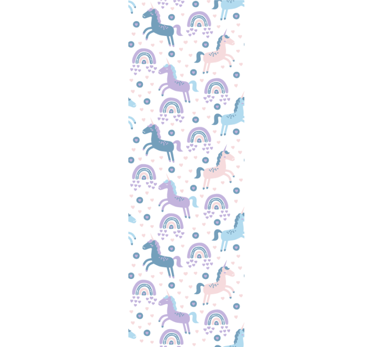 Blind children sweet pastel color unicorns pattern - TenStickers