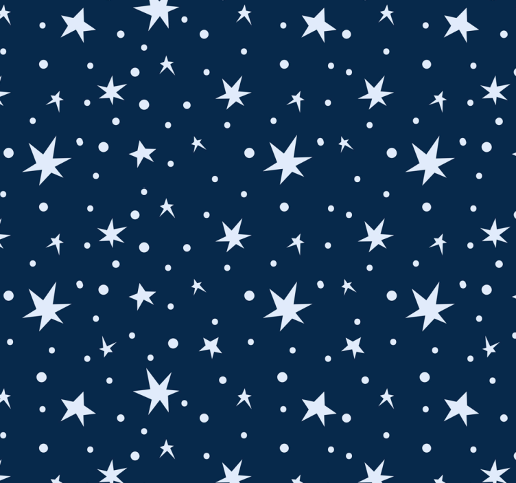 Blind children stars on navy blue - TenStickers