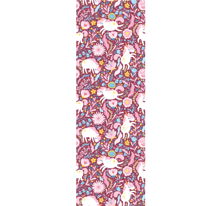 Blind children beautiful unicorn pattern design - TenStickers