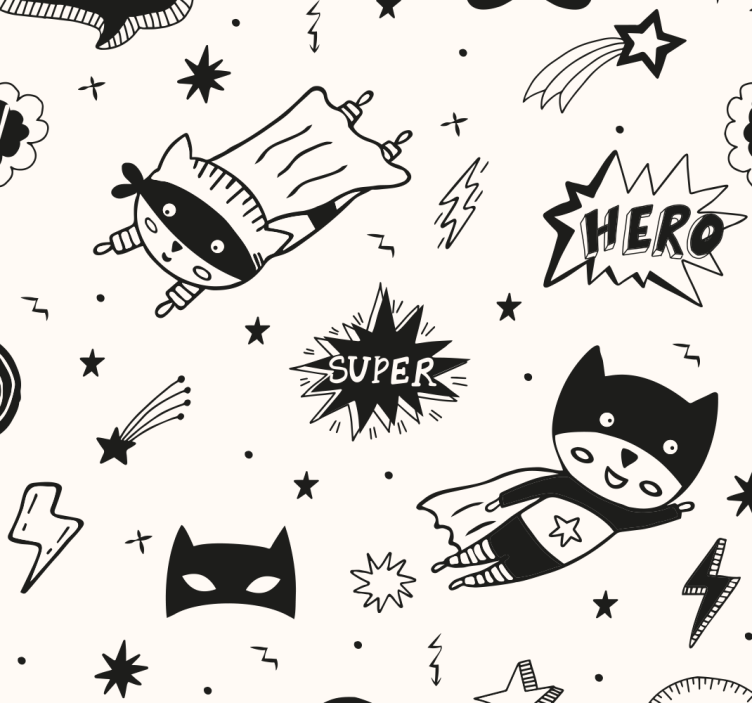 Blind children superhero comic designs - TenStickers