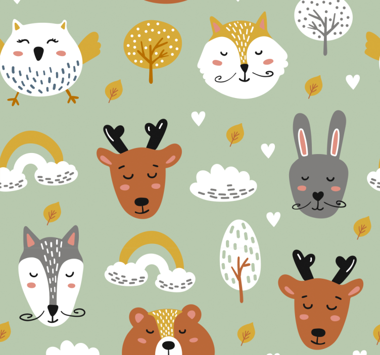 Blind children nordic style mountains decor - TenStickers