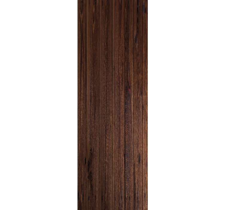Blind office dark brown rustic wood panels - TenStickers