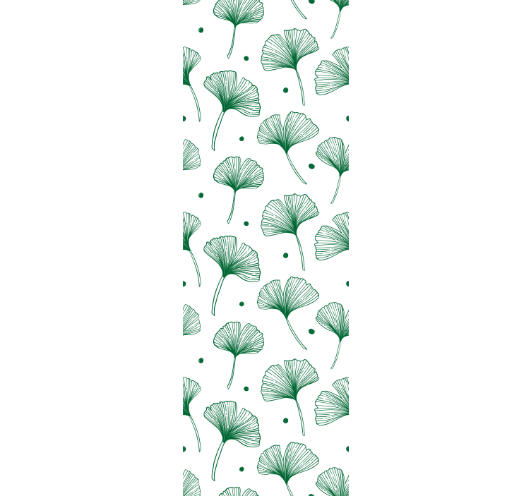 Blind office big ginkgo green leaves - TenStickers