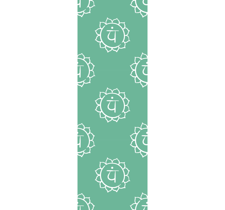 Blind office heart chakra symbol art - TenStickers