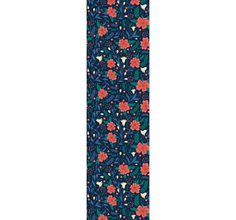 Blind office nordic style artistic blooms - TenStickers