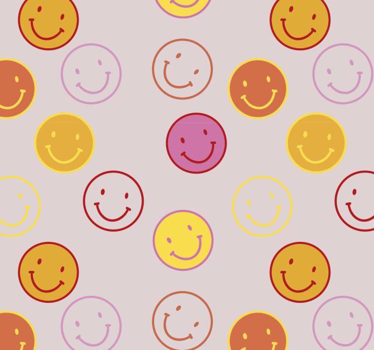 Blind teens with pink and yellow smiley faces - TenStickers