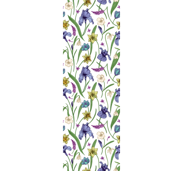 Blind teens floral pattern - TenStickers