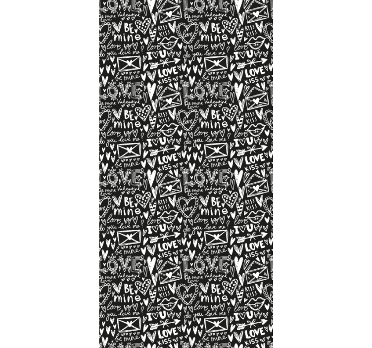 Blind teens love heart graffiti art - TenStickers