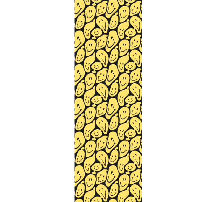 Blind teens smiling faces pattern - TenStickers