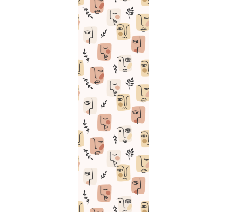 Blind teens abstract faces design - TenStickers