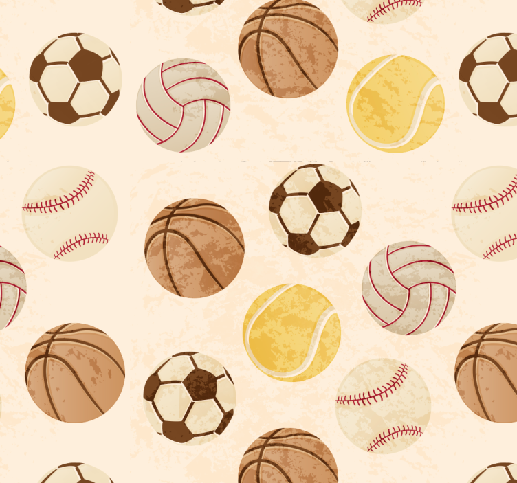 Blind teens vintage balls pattern - TenStickers
