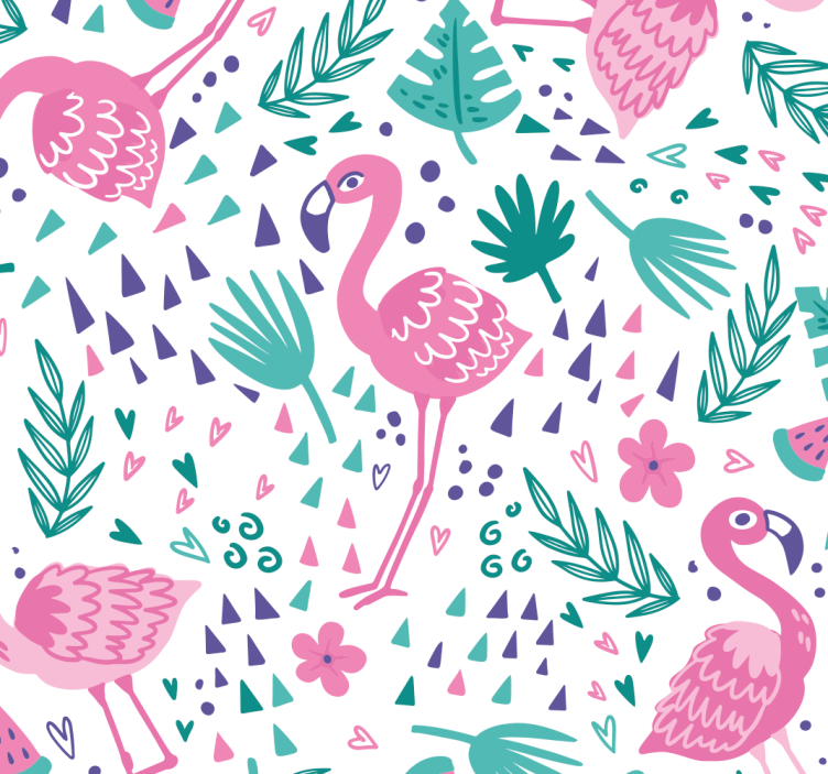 Blind teens flamingo print - TenStickers