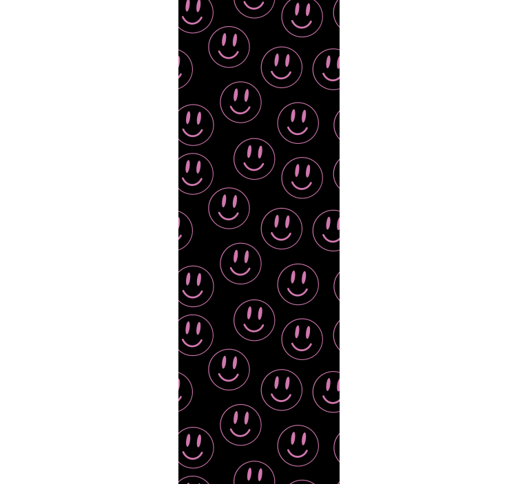Blind teens white and purple smiley faces - TenStickers