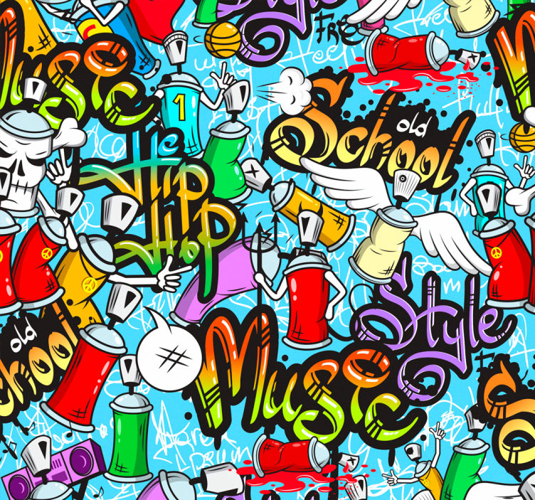 Blind teens embracing urban graffiti hip-hop culture - TenStickers