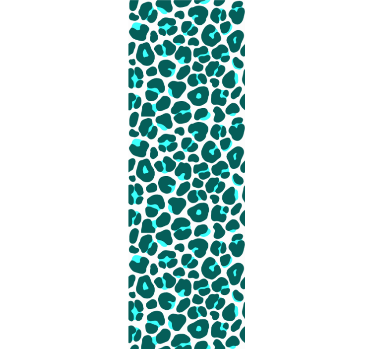Blind teens blue and black neon leopard print - TenStickers