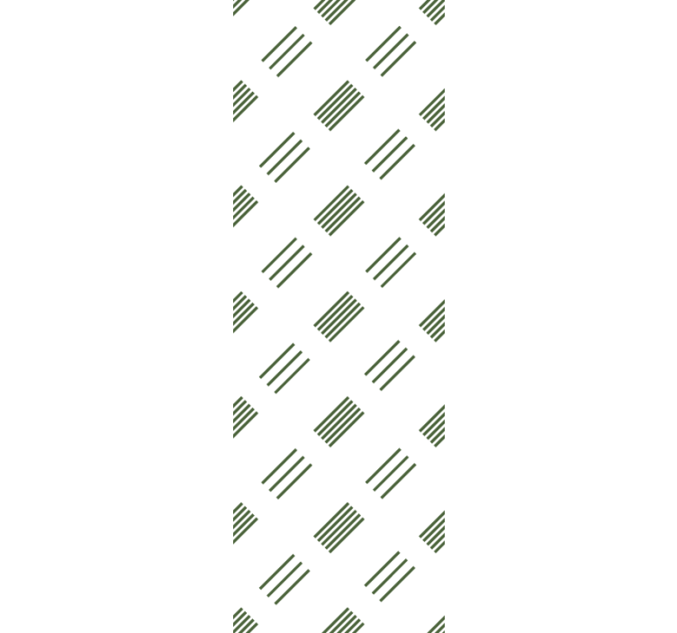 Modern blind in green and white design - TenStickers