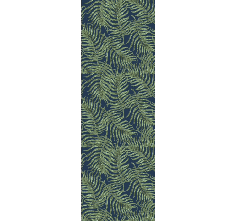 Modern blind with tropical leaves on dark background - TenStickers