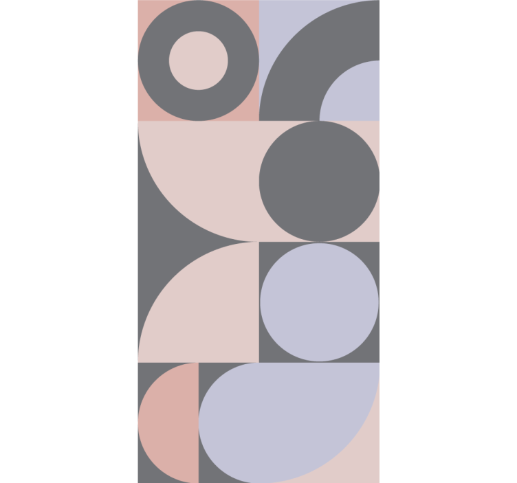 Modern blind geometric circles pattern - TenStickers