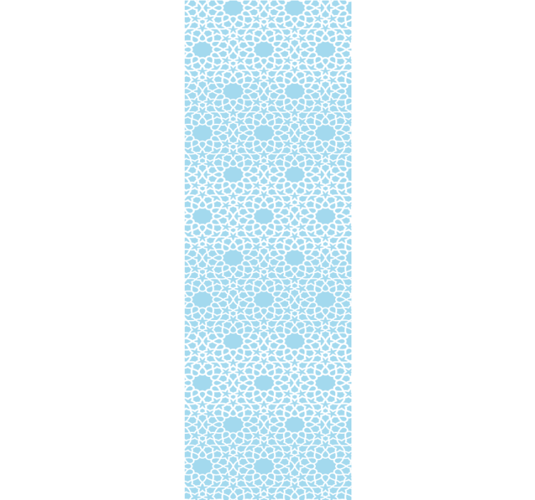 Modern blind white and blue geometric design - TenStickers