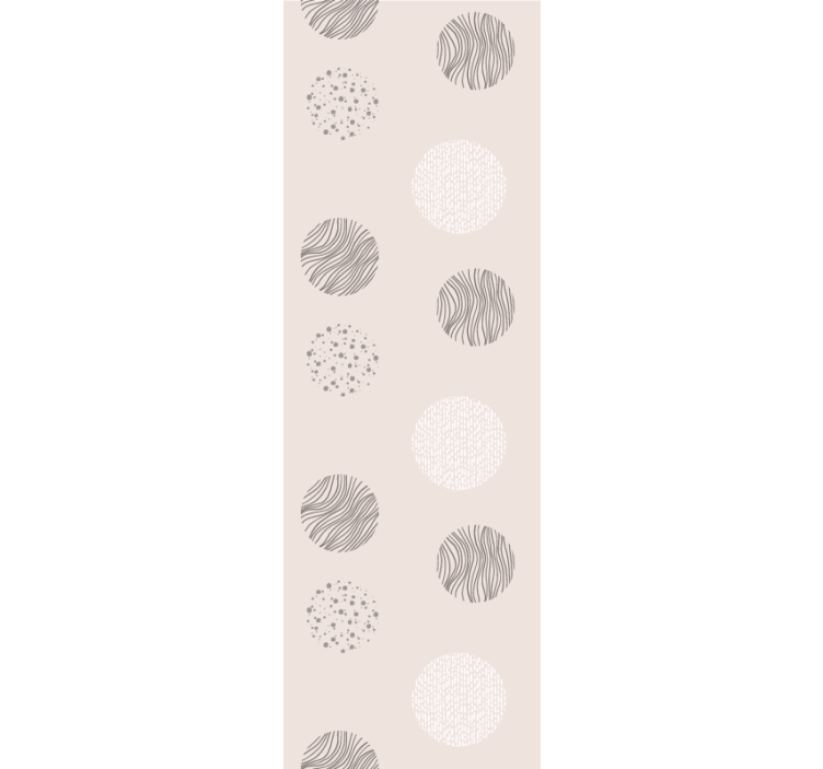 Modern blind with gray circle line texture pattern - TenStickers