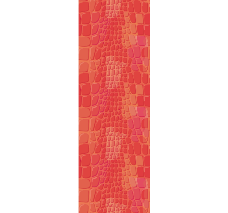 Modern blind in red crocodile skin pattern - TenStickers