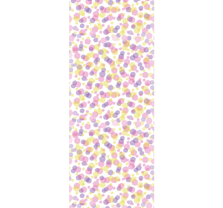 Modern blind in pastel watercolor polka dots - TenStickers