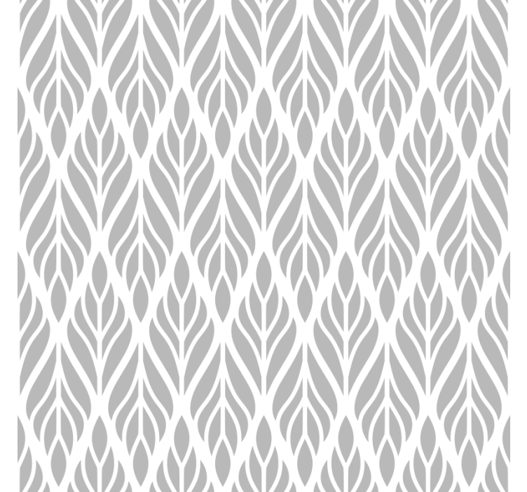 Modern blind with ethnic floral grey pattern - TenStickers