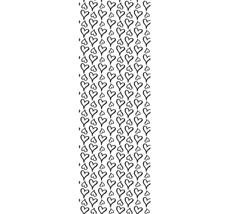 Modern blind black illustrated heart icons - TenStickers