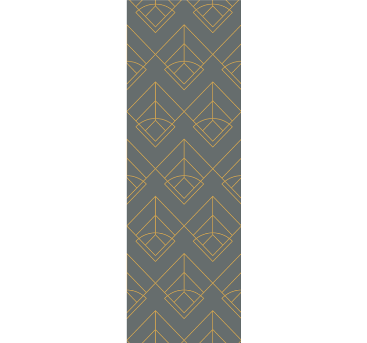 Modern blind with diagonal gold lines on grey - TenStickers