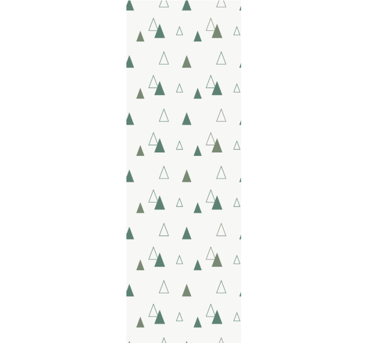 Modern blind in triangular nature colors - TenStickers