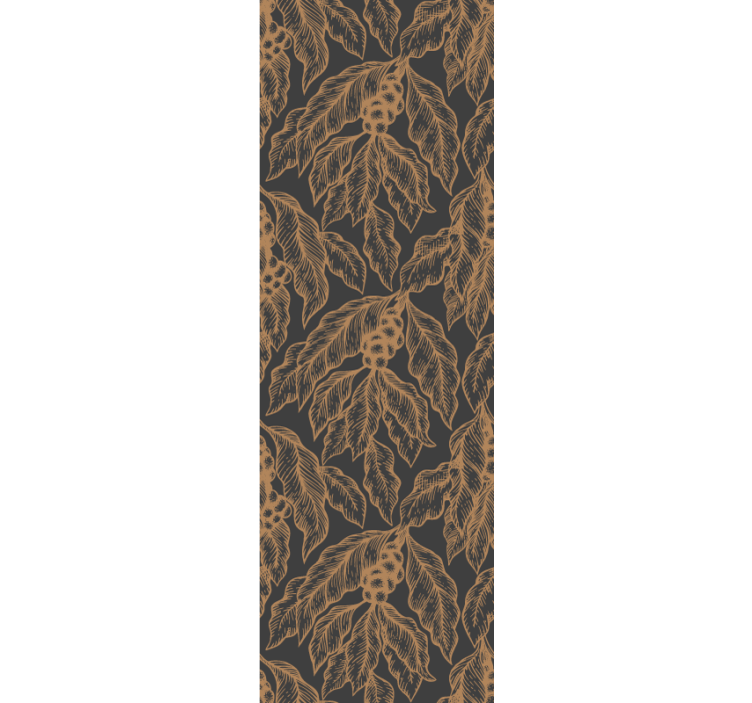Modern blind with coffee tree branch design - TenStickers
