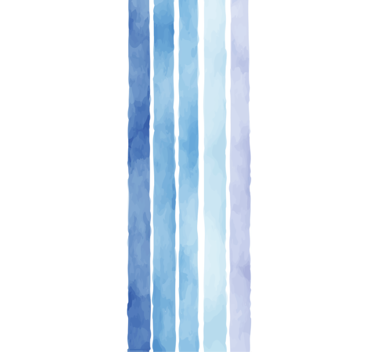 Modern blind blue watercolor lines pattern - TenStickers