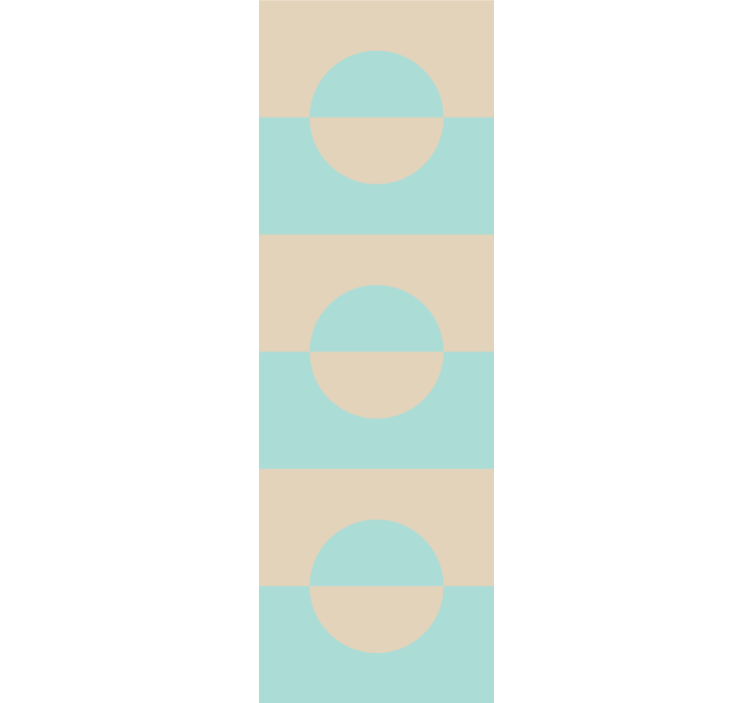 Modern blind light blue and beige dotted squares - TenStickers