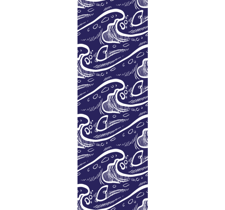 Modern blind blue wave pattern design - TenStickers