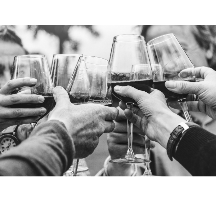 Blind kitchen toasting glasses - TenStickers