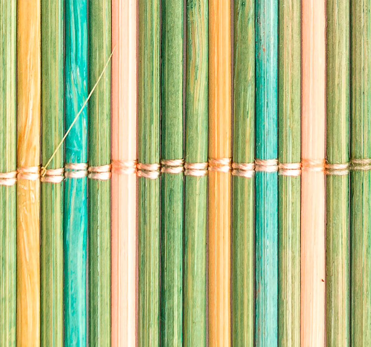 Thin bamboo bathroom blind - TenStickers