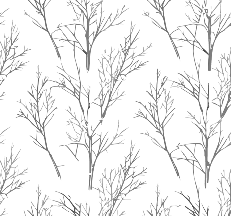 Blind grey delicate branches - TenStickers