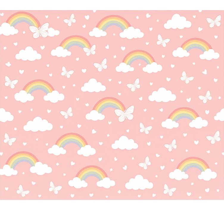 Blind pink kids rainbow pattern - TenStickers