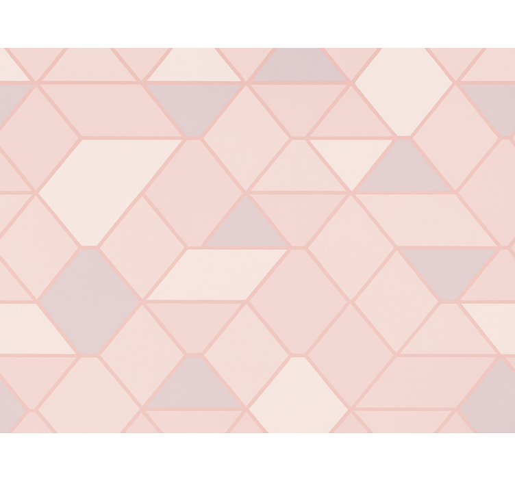 Blind pink modern abstract pink shapes - TenStickers