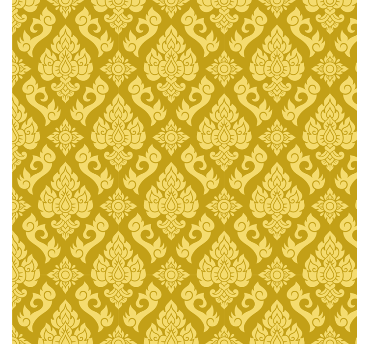 Blind yellow elegant floral design - TenStickers