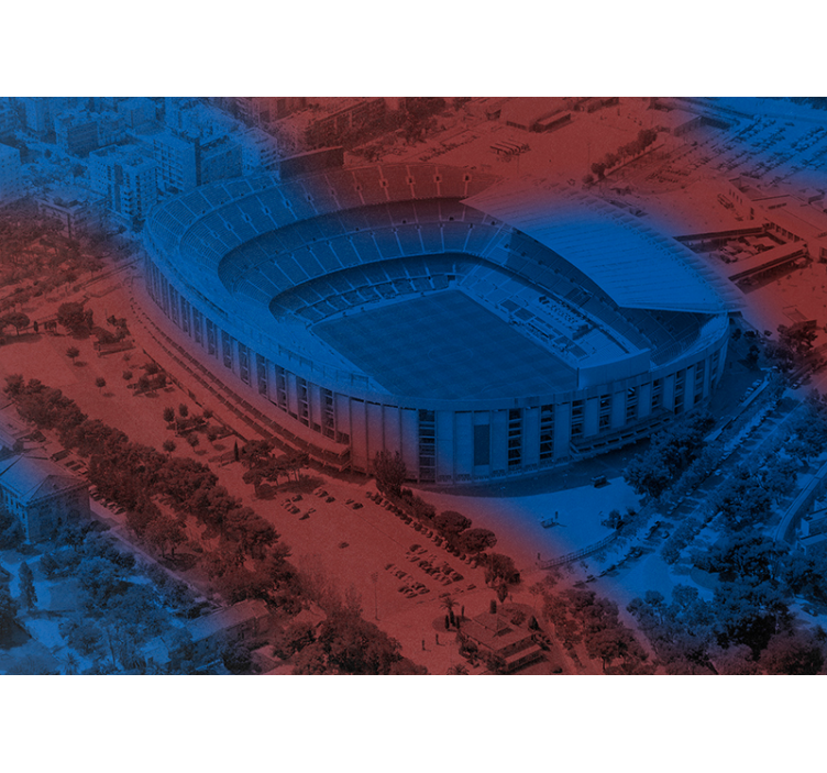 Blind kitchen barcelona camp nou 3d mural - TenStickers
