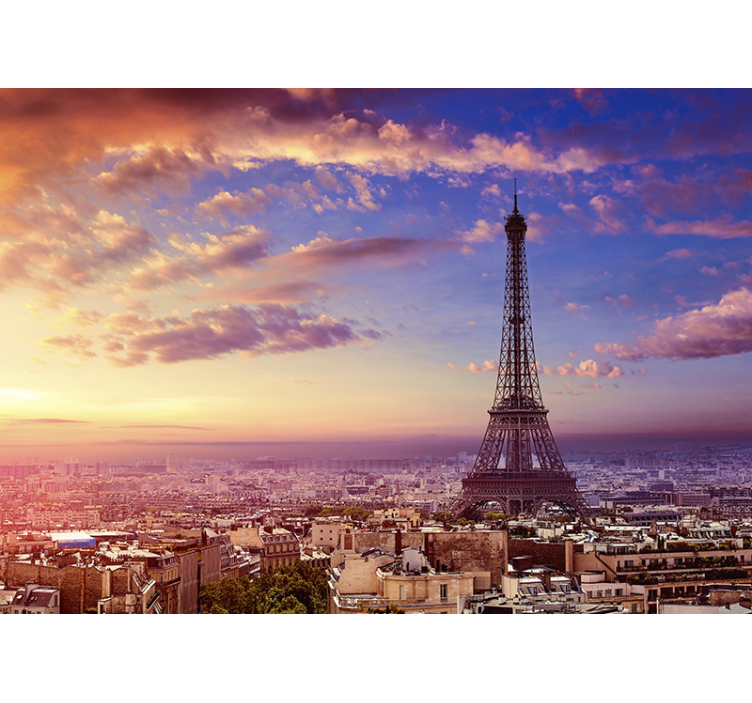 Blind kitchen with parisian view - TenStickers