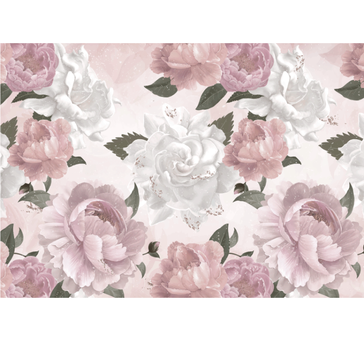 Blind kitchen in provencal style peonies - TenStickers