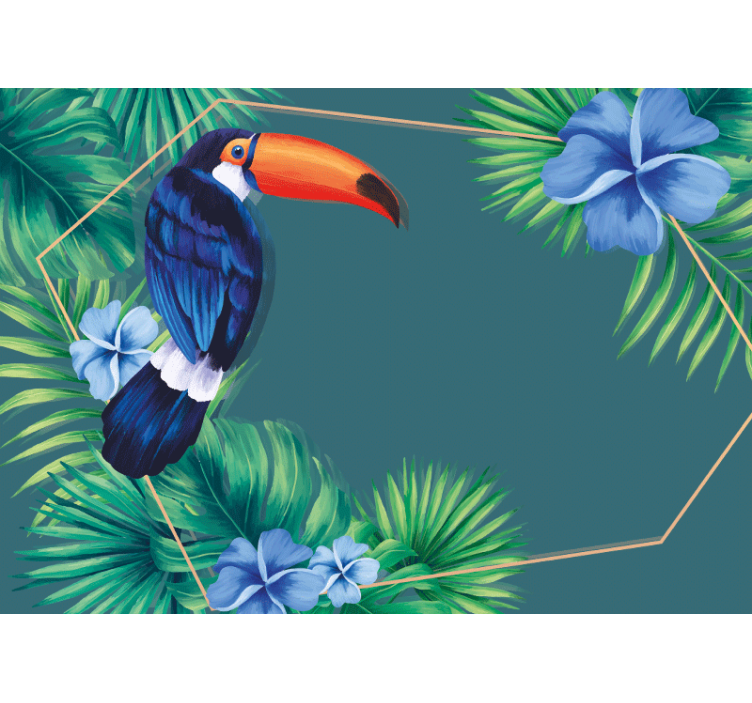 Blind kitchen toucan tropical leaves design - TenStickers