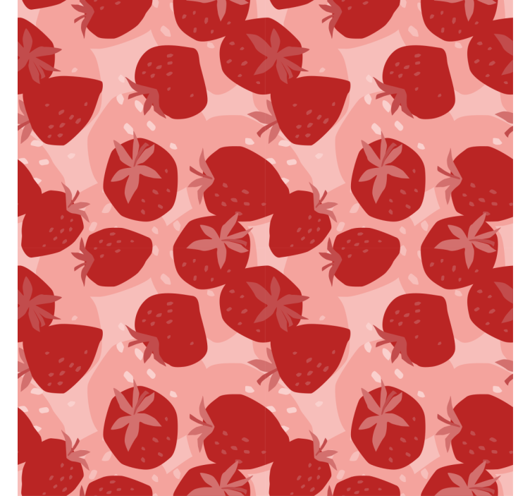 Blind kitchen abstract seamless red strawberries - TenStickers