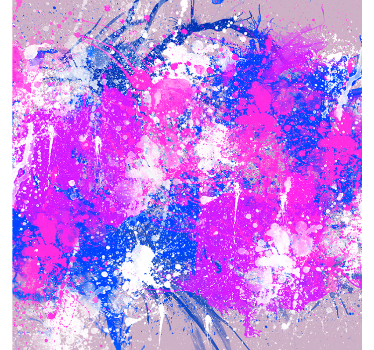 Living room blind in abstract color splash - TenStickers