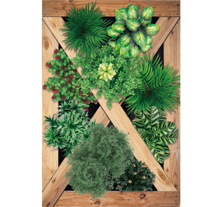 Living room blind rustic garden style - TenStickers