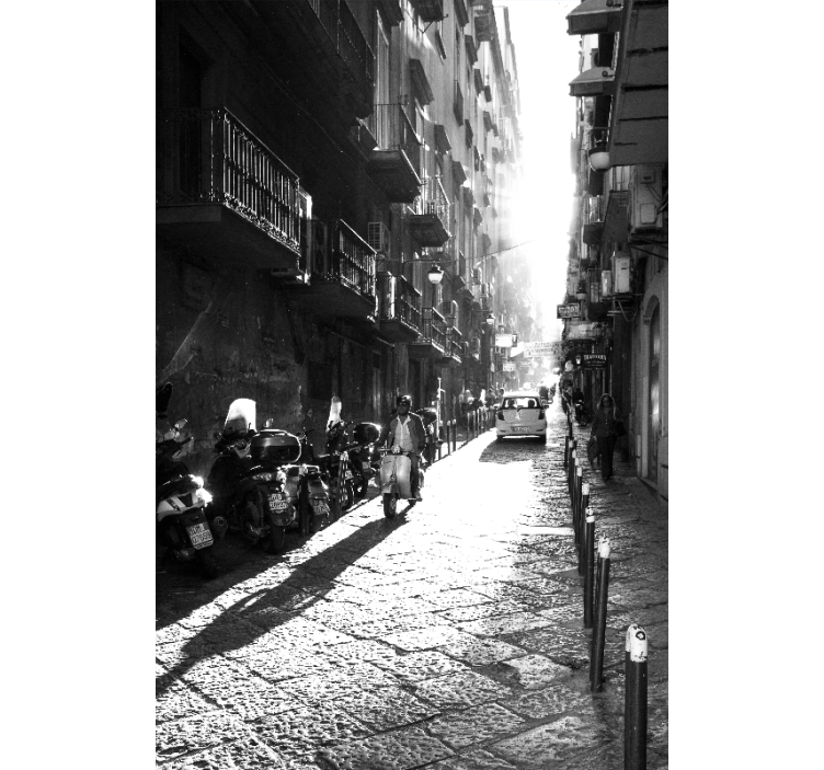 Naples vintage living room blind - TenStickers