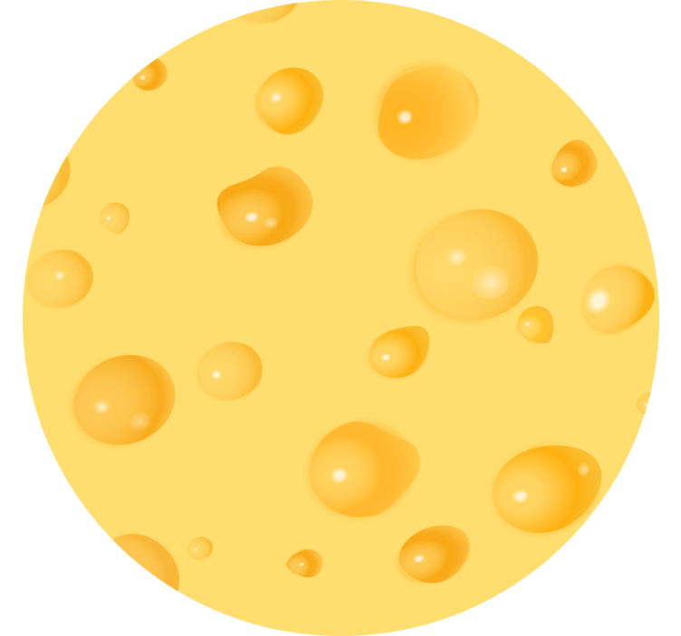 Blind yellow swiss cheese - TenStickers