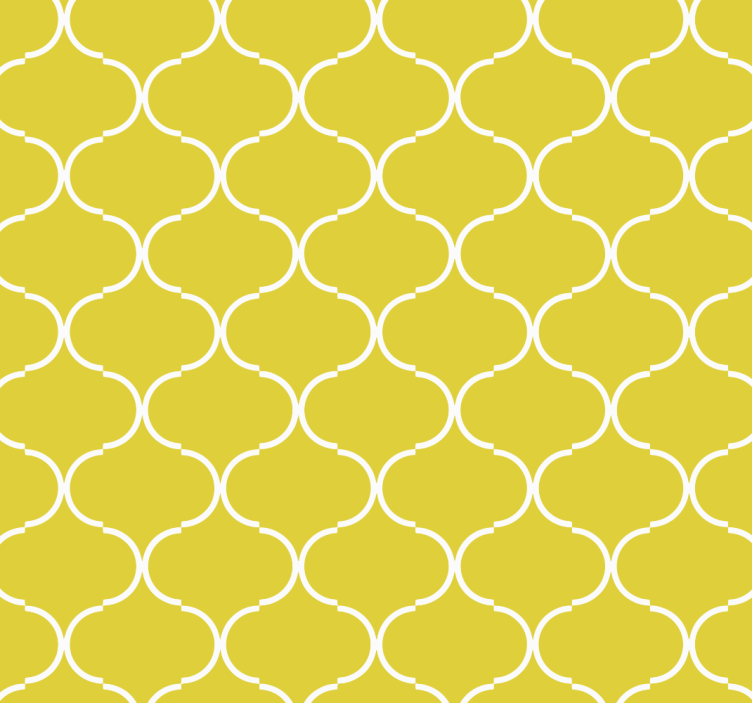 Blind yellow geometric line design - TenStickers